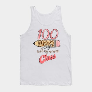 Colorful 100th Day Of School For Teacher Tank Top